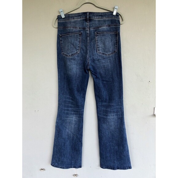 Anthropologie Pilcro High Rise Bootcut Jeans Womens 28 Button Hem Boho Western - Picture 8 of 15